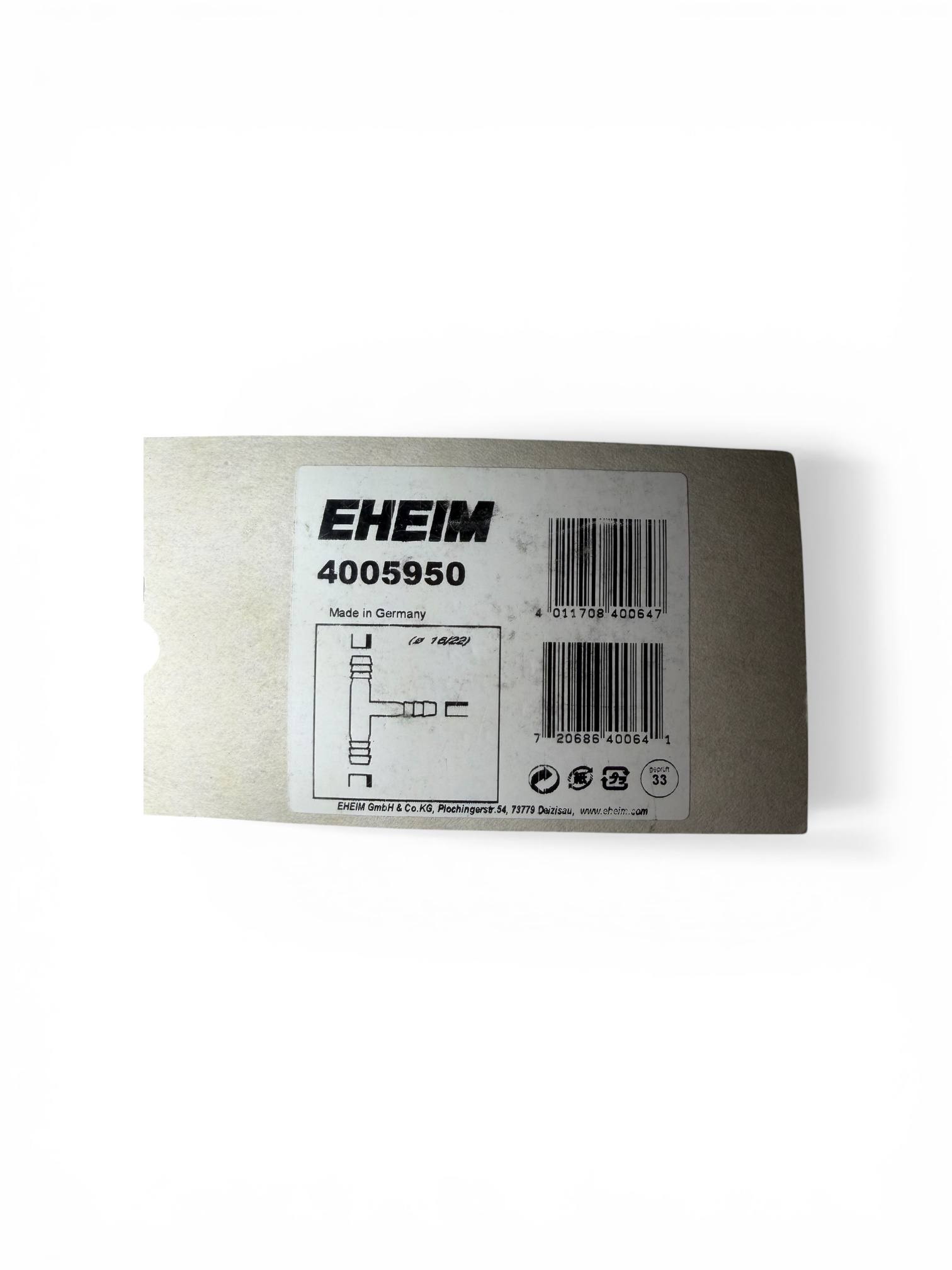 EHEIM 4005950 T-stykke reduktion slangekobling til akvarie 12/16 mm