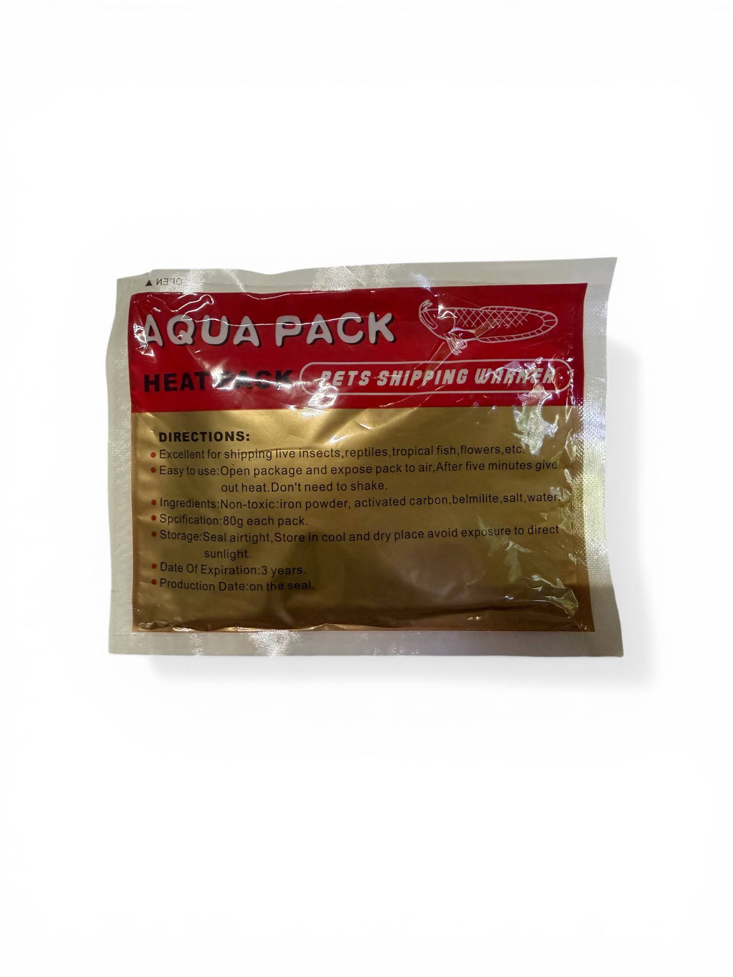 Heat Pack 72 timer langtidsholdbar varmepude til akvarie transport