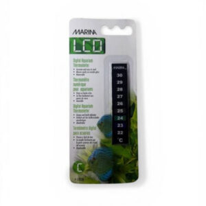 Marina Large LCD Termometer - Digital temperaturmåler til akvarieglas