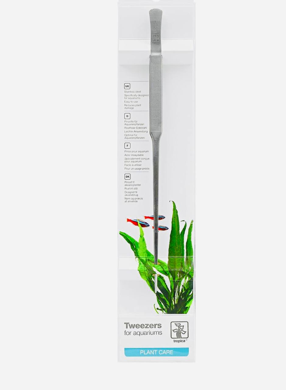 Professionel rustfrit stål pincet til plantning i akvarier