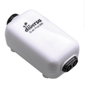 Diversa D-air Plus 240 justerbar luftpumpe med to udgange til akvarier hos AquaLand