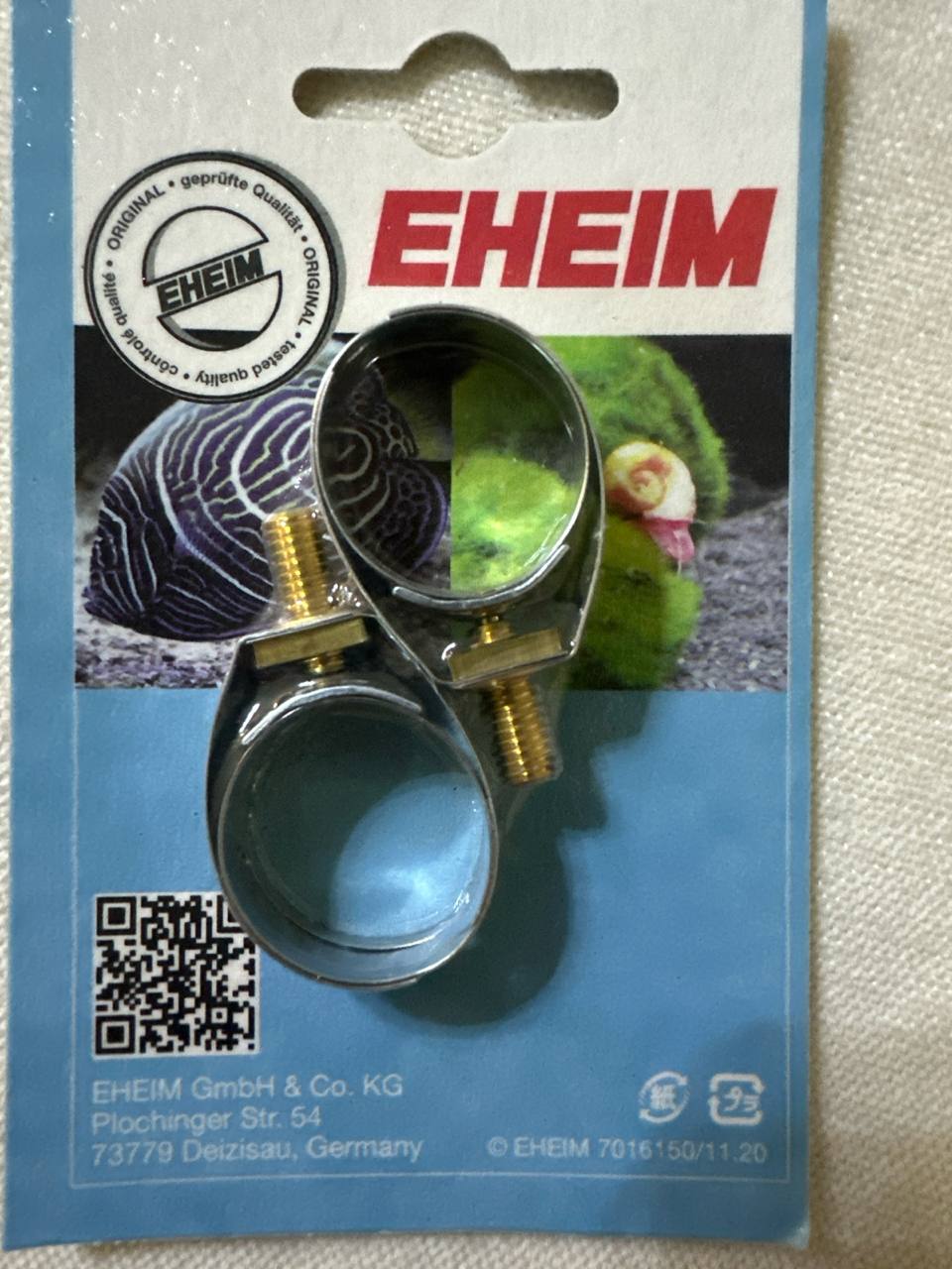 EHEIM metal slangeklemme 16/22mm til akvariefilter