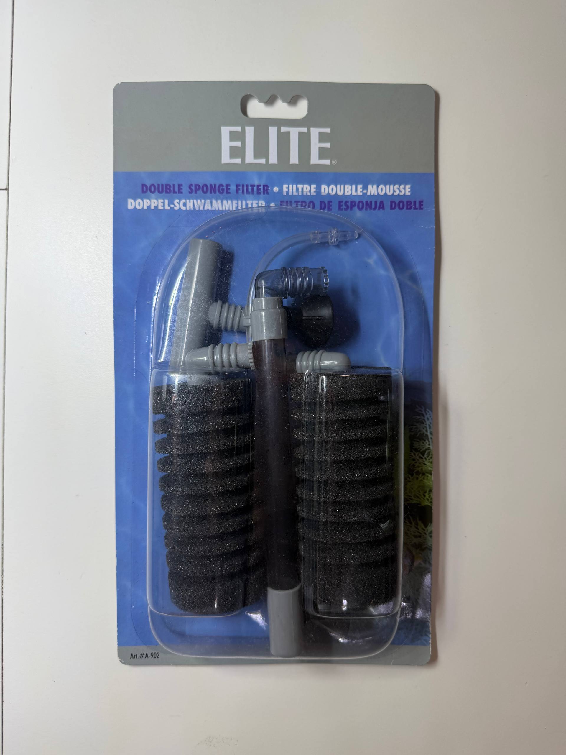Elite BioFoam Dobbelt Svampefilter til akvarium