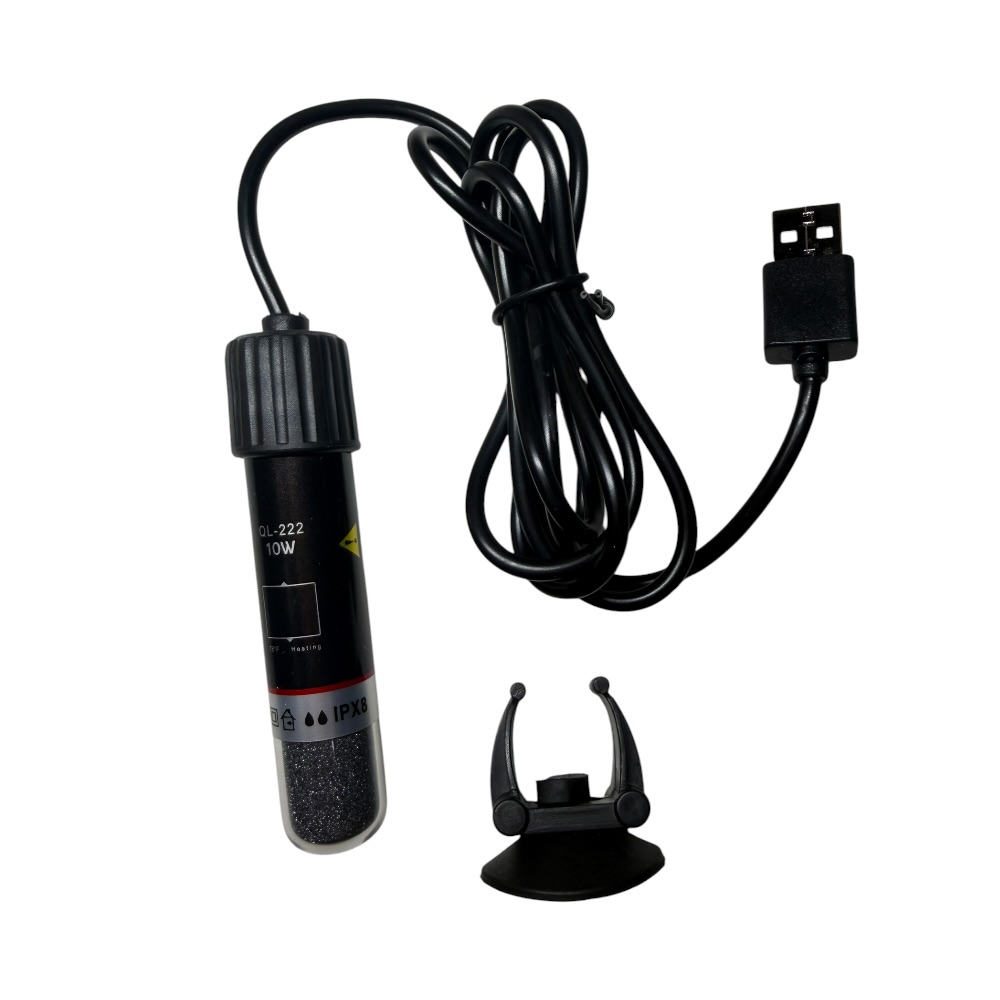 Quanlong QL-222 mini USB varmelegeme til små akvarier hos Aqualand