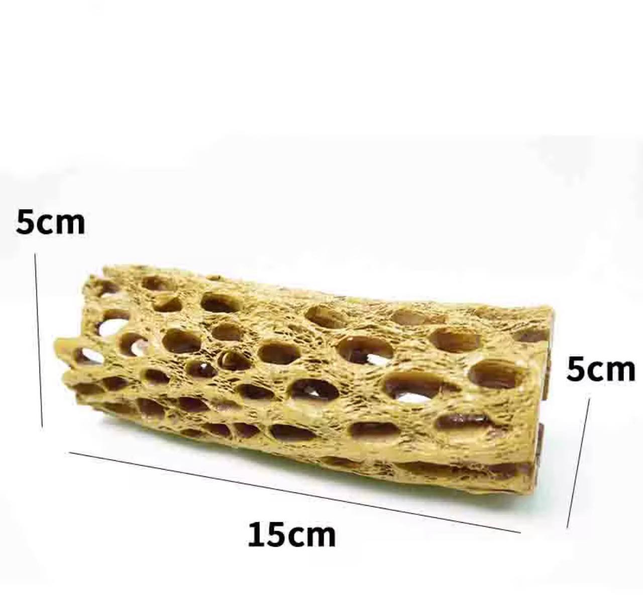 Honeycomb skjulesten 087-2 med naturlige huler til rejer og små fisk i akvarium