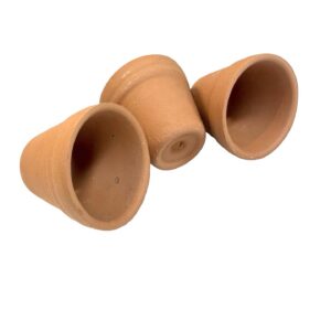Mini keramisk potte til akvarieplanter, rejer og snegle