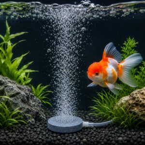 Stor rund luftsten 15 cm til akvarie med kraftig iltning hos Aqualand