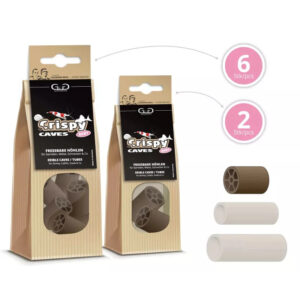 GlasGarten Crispy Caves Baby 2Pcs til rejer, yngel og små bundlevende akvariedyr