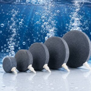 Rund luftsten 4 cm grå til akvarie og luftpumpe hos Aqualand