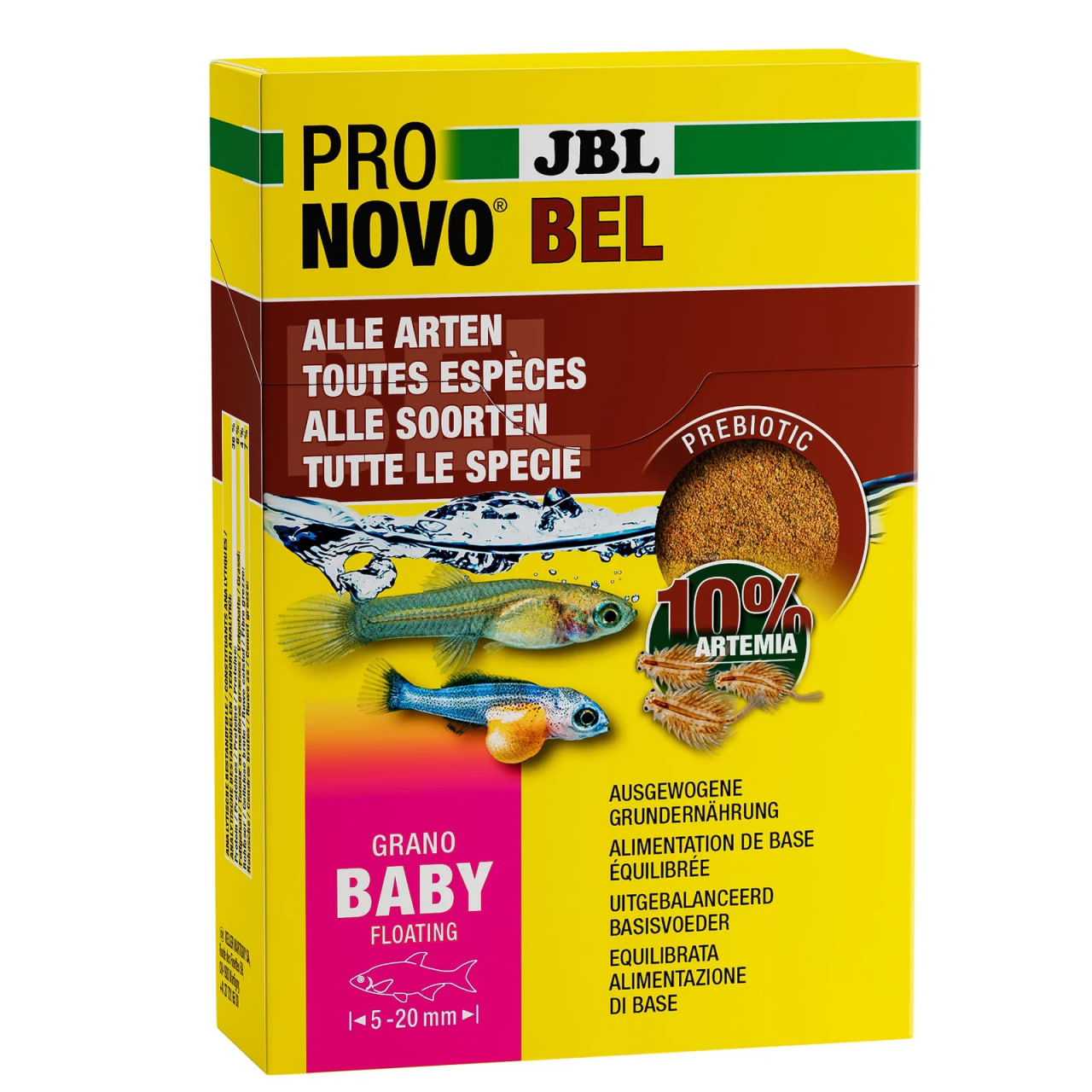 JBL PRONovo BEL GRANO BABY 3 X 10 ml mikro granulat yngelfoder hos Aqualand