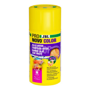 JBL PRONovo COLOR FLAKES M 100 ml farvefremmende flagefoder til selskabsfisk hos Aqualand