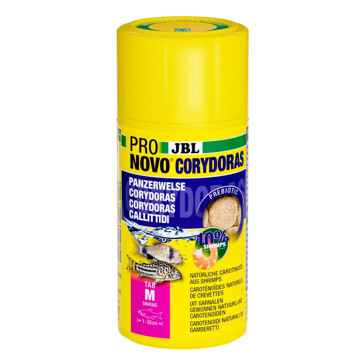 JBL PRONovo CORYDORAS TAB M 100 ml fodertabletter til pansermaller hos Aqualand
