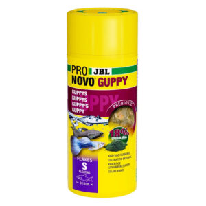 JBL PRONovo GUPPY FLAKES S 250 ml præbiotisk flagefoder til guppyer hos Aqualand