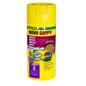 JBL PRONovo GUPPY GRANO S 250 ml CLICK præbiotisk guppygranulat hos