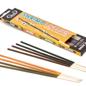 GlasGarten Shrimp Lollies 4in1 Power Basic Mix 8Pcs premium rejefoder på pind