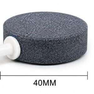 Rund luftsten 4 cm sort til akvarie med fine luftbobler hos Aqualand