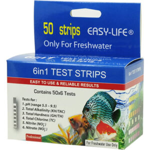 Easy Life Test Strips 6in1 med 50 teststrimler til måling af akvarievand og vandværdier