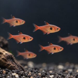 Rød Fantomtetra Hyphessobrycon sweglesi fredelig stimefisk til akvarium