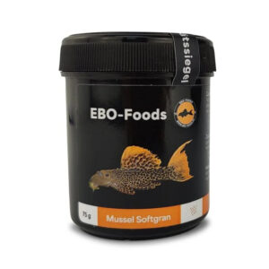 EBO Mussel Softgran Premium 75 g proteinrigt fiskefoder med grønlæbet musling til Hypancistrus og L-maller