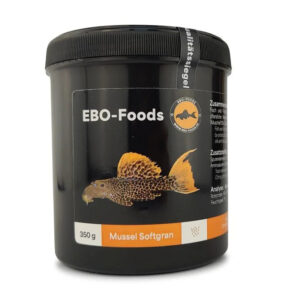 EBO Mussel Softgran Premium 350 g proteinrigt fiskefoder med grønlæbet musling til Hypancistrus og L-maller