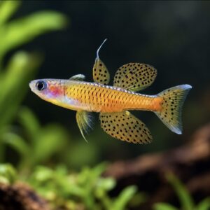 Orange Neon Blauauge Pseudomugil luminatus fredelig orange stimefisk