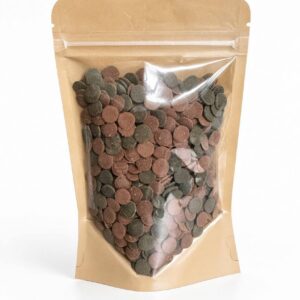 Synkende fodertabletter protein og plantemix 100 g til L-maller bundfisk rejer og krebs
