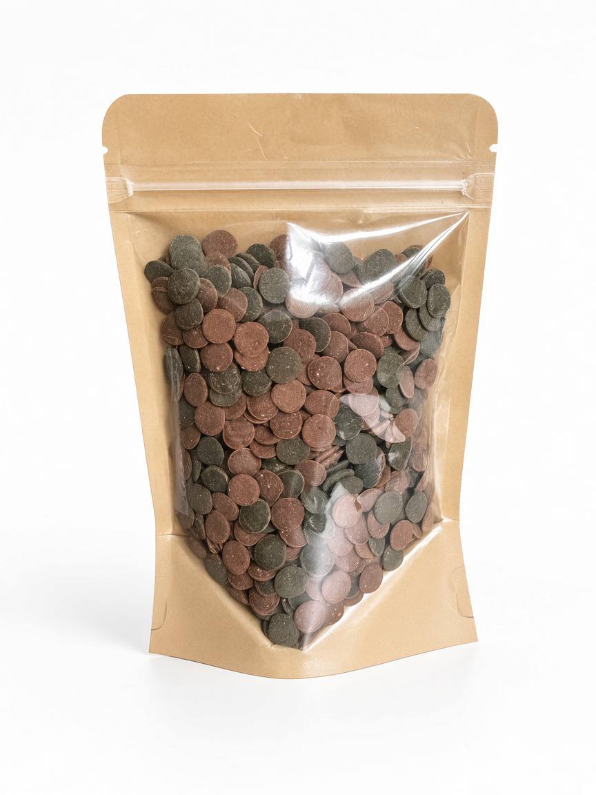 Synkende fodertabletter protein og plantemix 100 g til L-maller bundfisk rejer og krebs