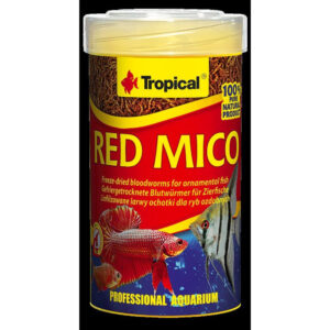 Tropical Red Mico frysetørret fiskefoder 100 ml 8 g til akvariefisk