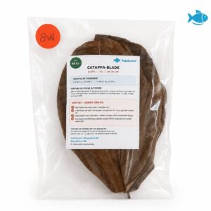 Catappa-blade XL 20–25 cm 8 stk. til akvarium, rejer, maller og yngel