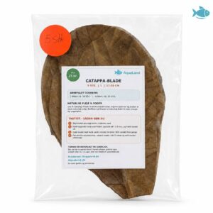 Catappa-blade L 17–20 cm 5 stk. til rejer, L-maller, yngel og akvariefisk