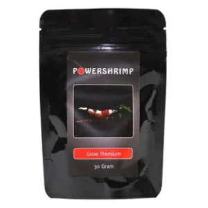 PowerShrimp Grow Premium 30 g komplet rejefoder i sticks med vitaminer og mineraler til vækst, farveudvikling og skalskifte hos ferskvandsrejer