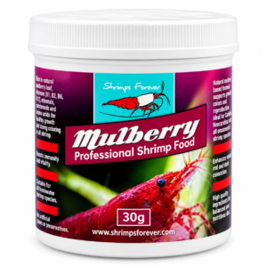 Shrimps Forever Mulberry 30 g naturligt morbærfoder i sticks til akvarierejer og bundlevende fisk
